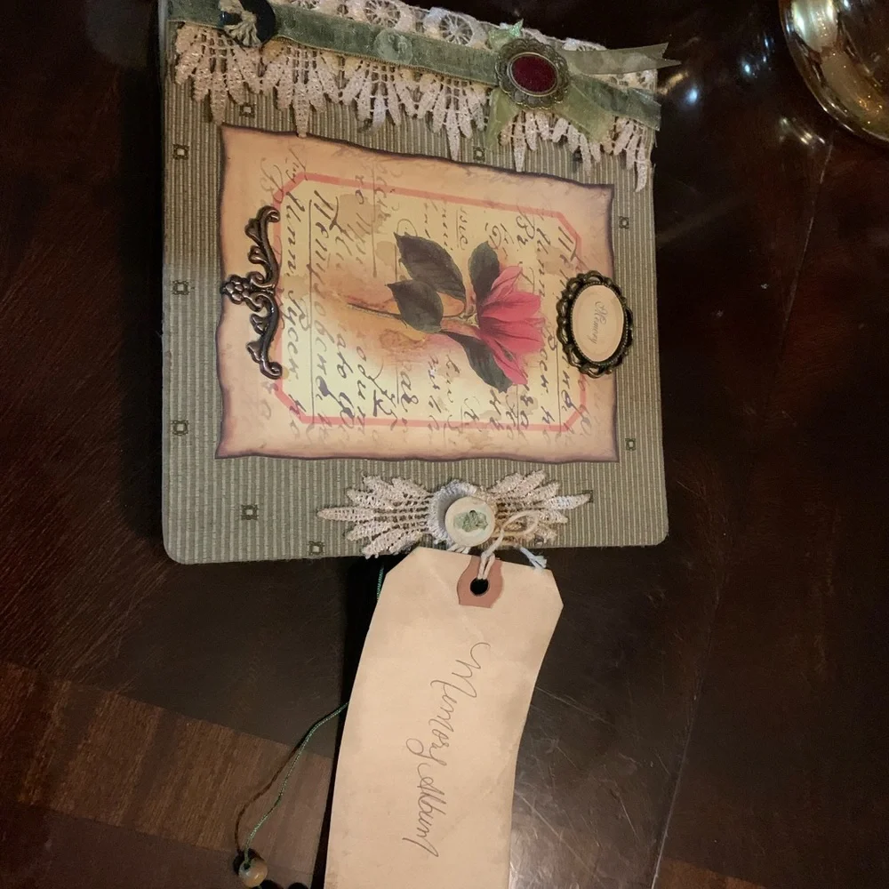 Shabby Chic Style Memory Book/Photo Album /Scrapbook